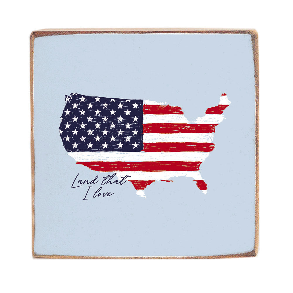 Land that I love Lyric Wood Block