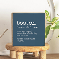 Boston Definition Block Sign