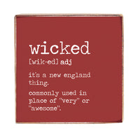 Wicked Definition Block Sign