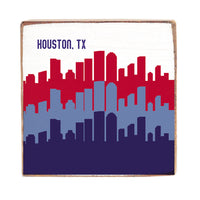Houston Color Block Skyline Block