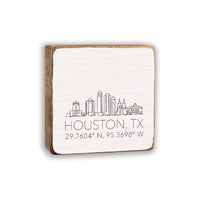 Houston Skyline Coordinates Block