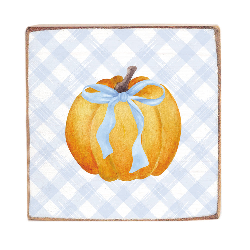 Preppy Pumpkin Block Sign
