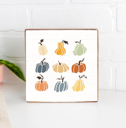 Pumpkin Patch Block Sign