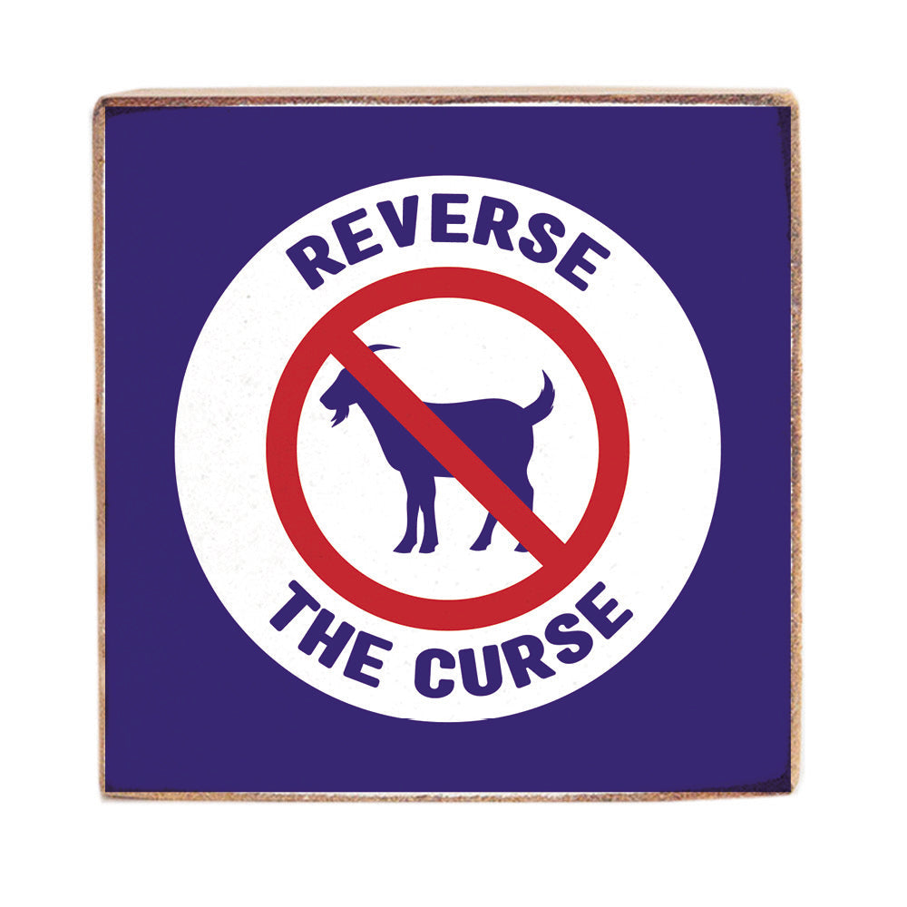 Chicago Reverse The Curse Block Sign