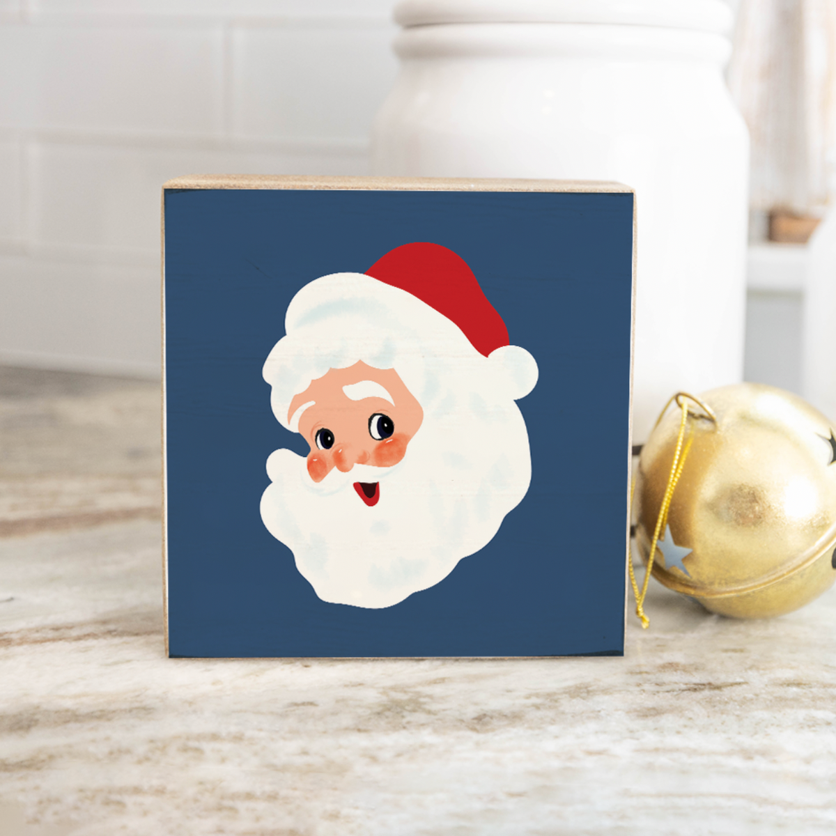 Santa Block Sign