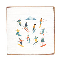Snow Sport Harmony Wood Block