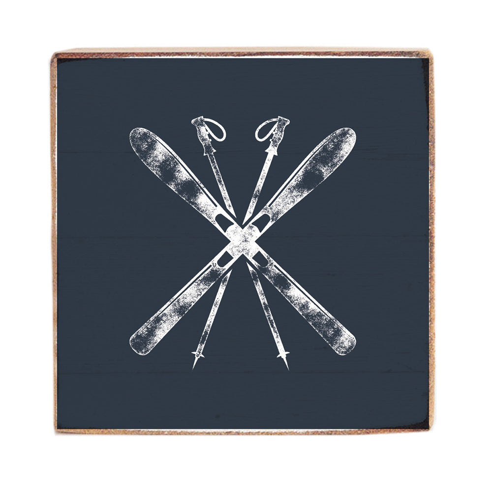 Skis Block Sign