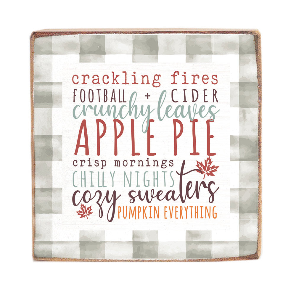 Fall Favorites Block Sign