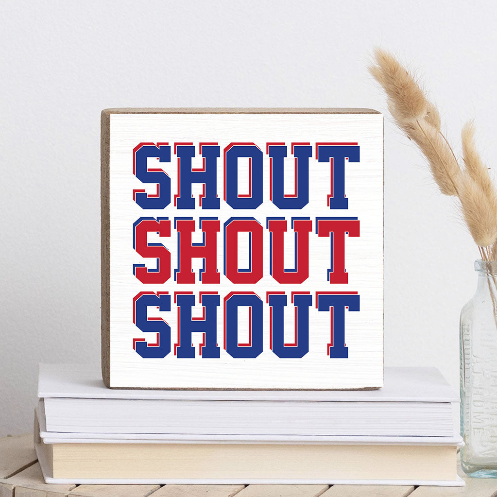 Buffalo Shout Block Sign