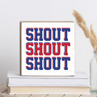 Buffalo Shout Block Sign