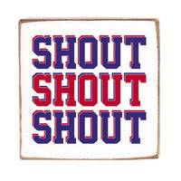 Buffalo Shout Block Sign