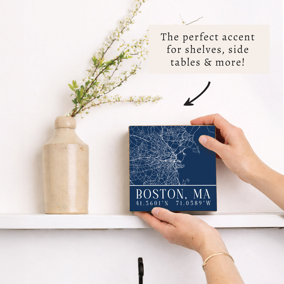 Boston City Grid Coordinates Block Sign