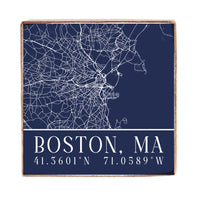 Boston City Grid Coordinates Block Sign