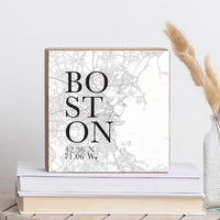Boston City Grid Block Sign