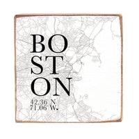 Boston City Grid Block Sign