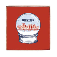 Boston Snow Globe Block Sign