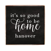 So Good To Be Home Personalized Square Block Sign