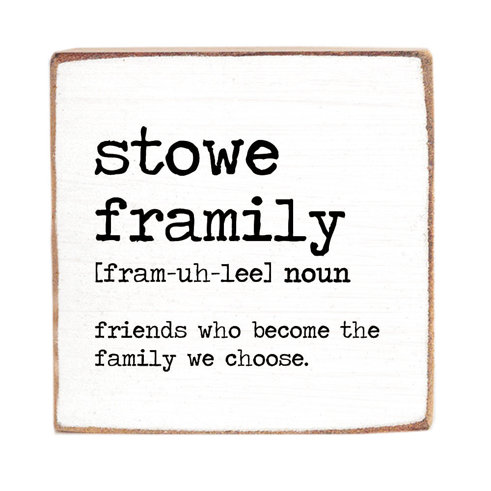 Framily Definition Personalized Block Sign