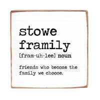 Framily Definition Personalized Block Sign