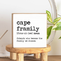 Framily Definition Personalized Block Sign