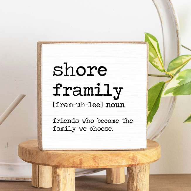 Framily Definition Personalized Block Sign