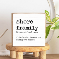 Framily Definition Personalized Block Sign