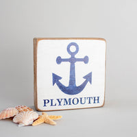 Anchor Personalized Wood Block