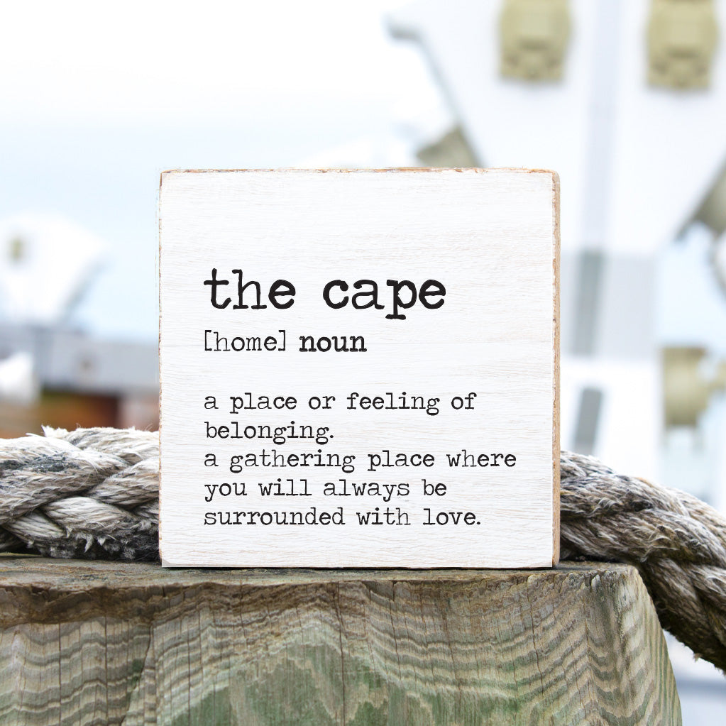 Home Definition Personalized Block Sign