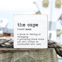 Home Definition Personalized Block Sign