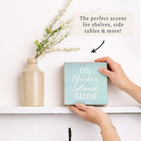 On Your Place Time Personalized Block Sign