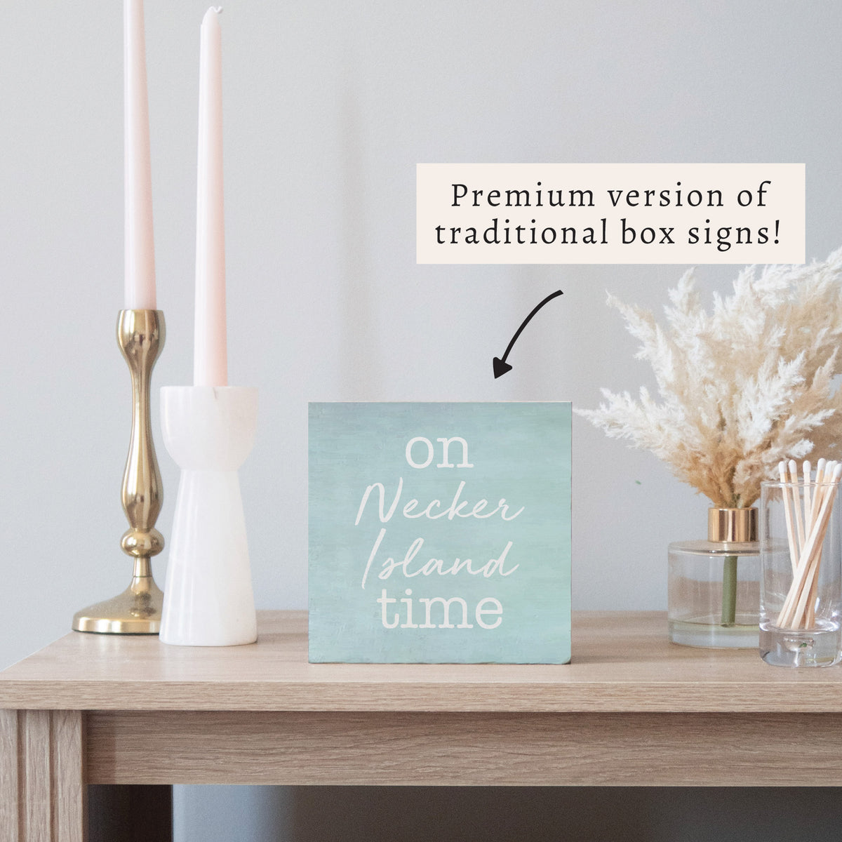 On Your Place Time Personalized Block Sign