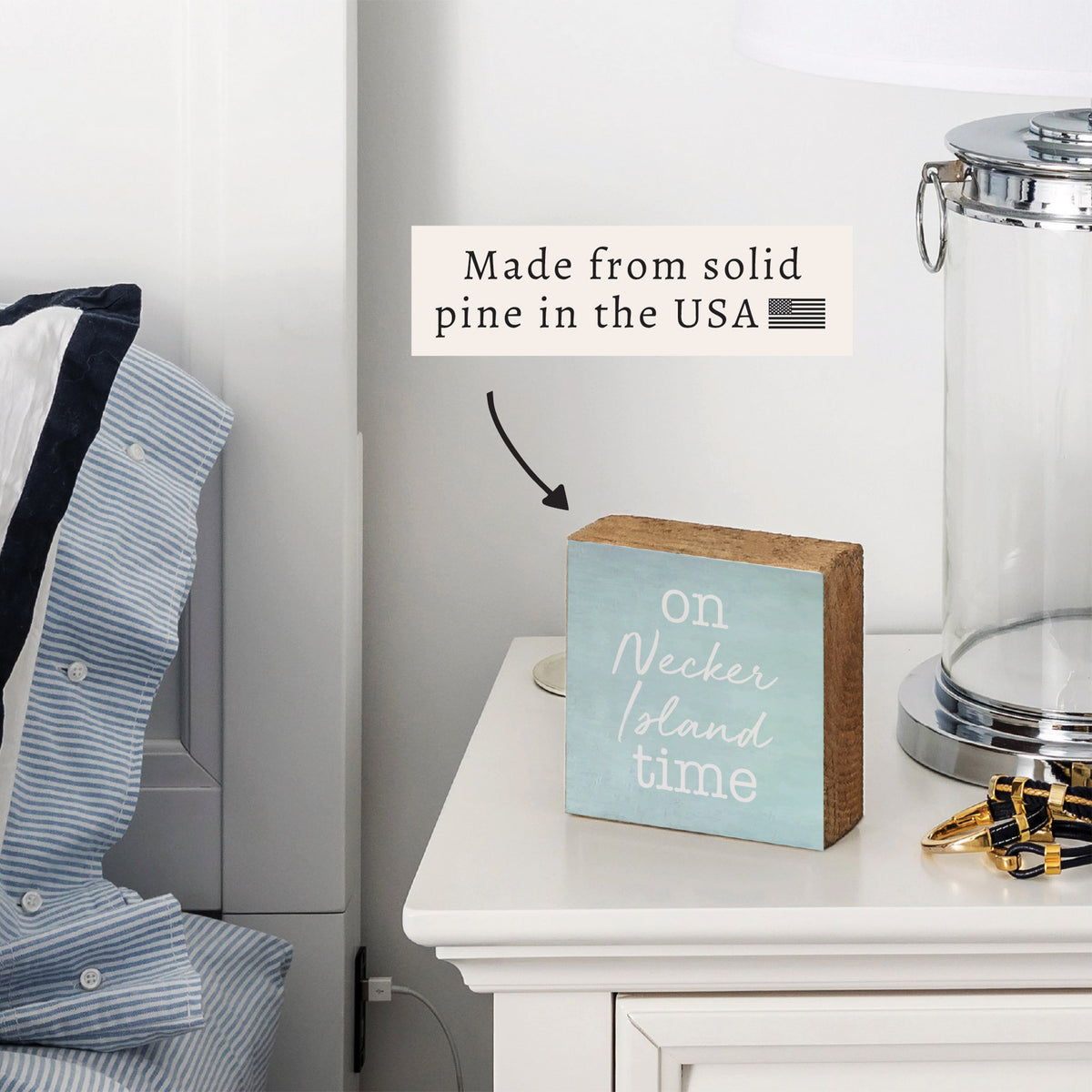 On Your Place Time Personalized Block Sign