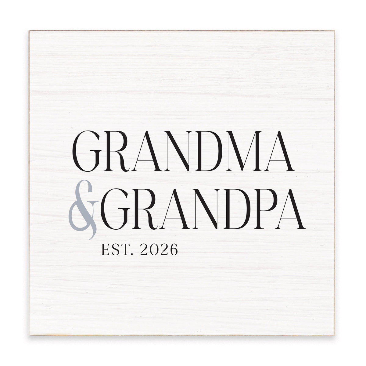 Grandma & Grandpa Est. Personalized Block