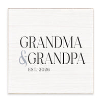 Grandma & Grandpa Est. Personalized Block