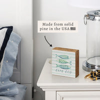 Coastal Fish Trio Personalized Block Sign