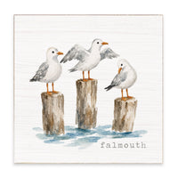 Gull Trio Personalized Block Sign