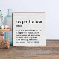Happy Place Definition Personalized Block Sign
