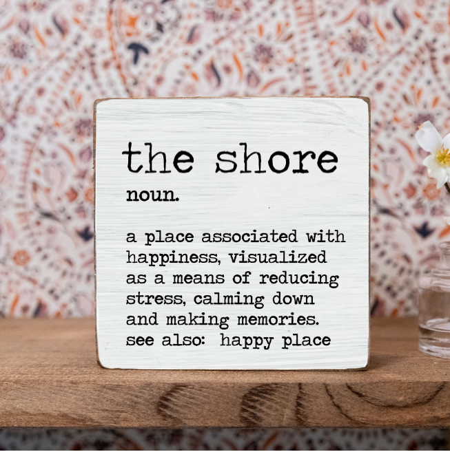 Happy Place Definition Personalized Block Sign
