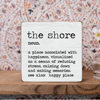 Happy Place Definition Personalized Block Sign