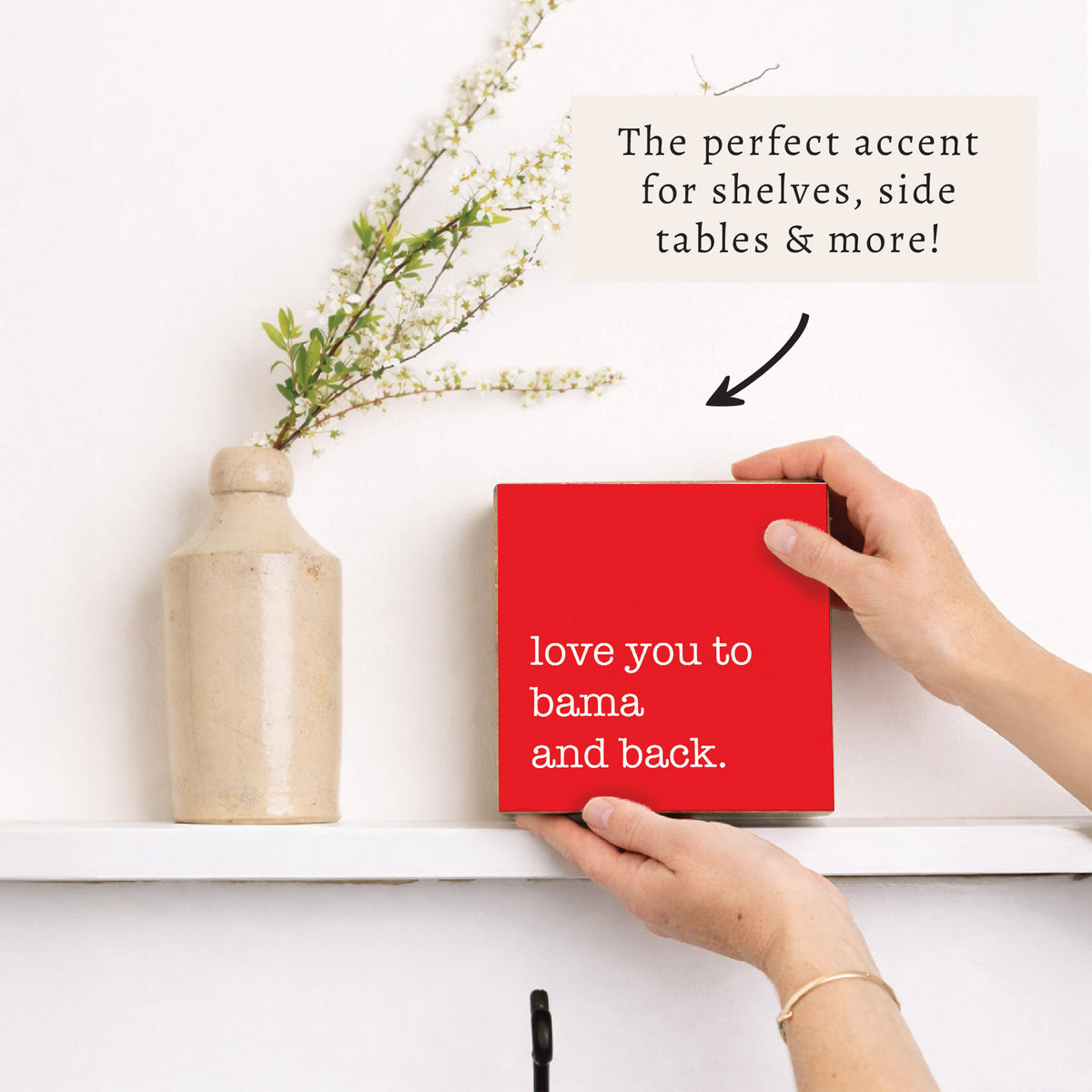 Love You To Personalized Block Sign