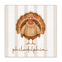 Watercolor Turkey Personalized Block Sign