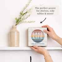 Lake Life Personalized Block Sign