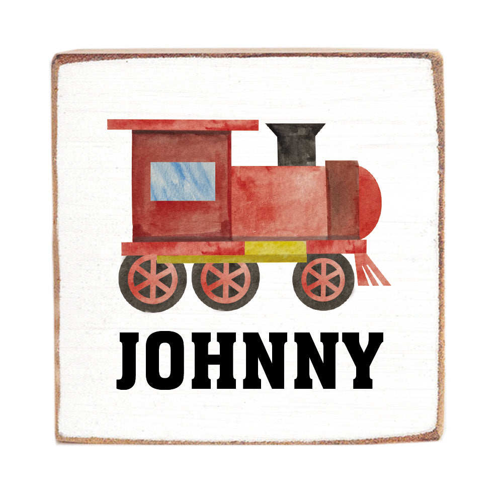 Train Personalized Block Sign