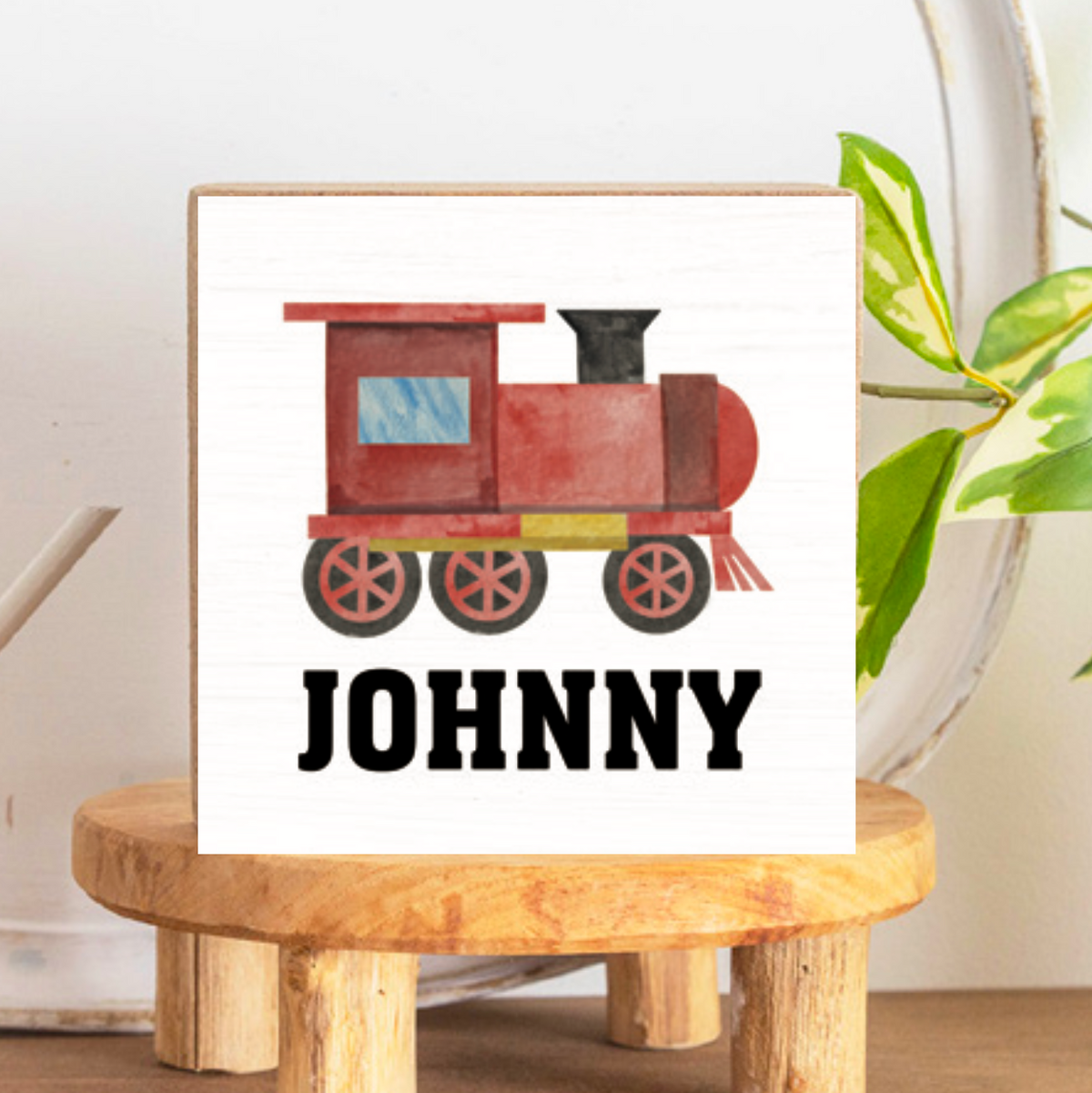 Train Personalized Block Sign