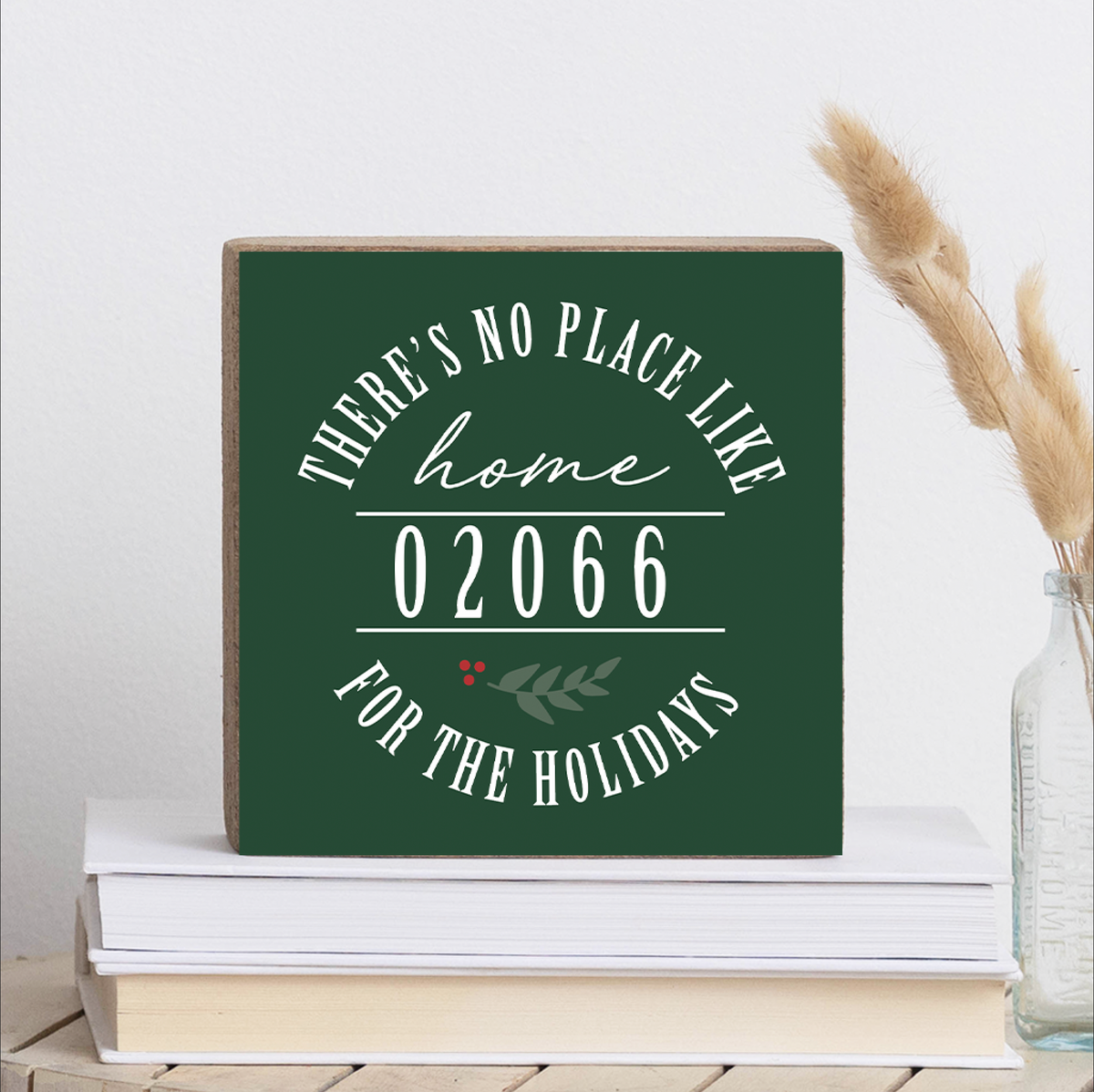 No Place Like Home Personalized Block Sign