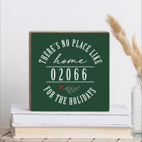 No Place Like Home Personalized Block Sign