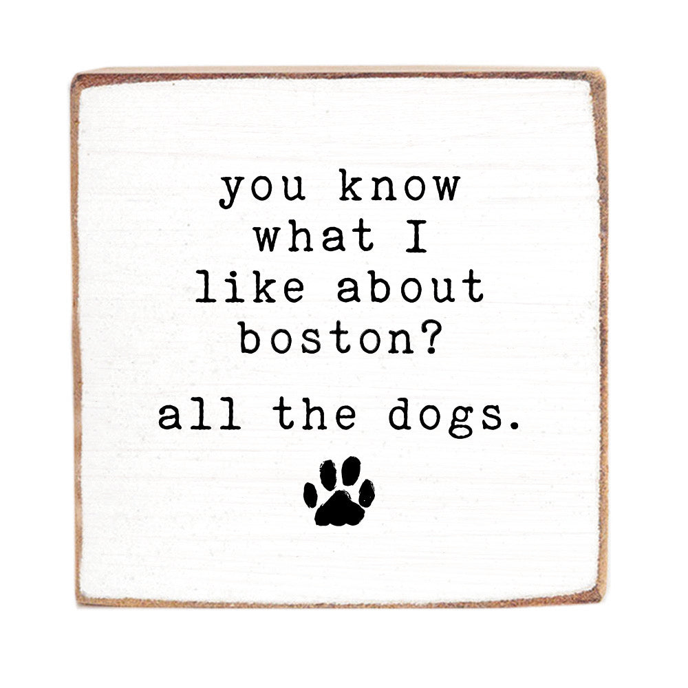 Dogs Personalized Block Sign