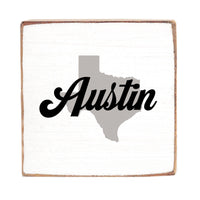 State Personalized Block Sign