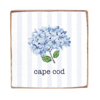Endless Summer Hydrangea Personalized Wood Block