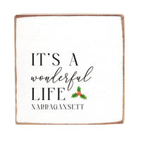 It's a Wonderful Life Personalized Block Sign